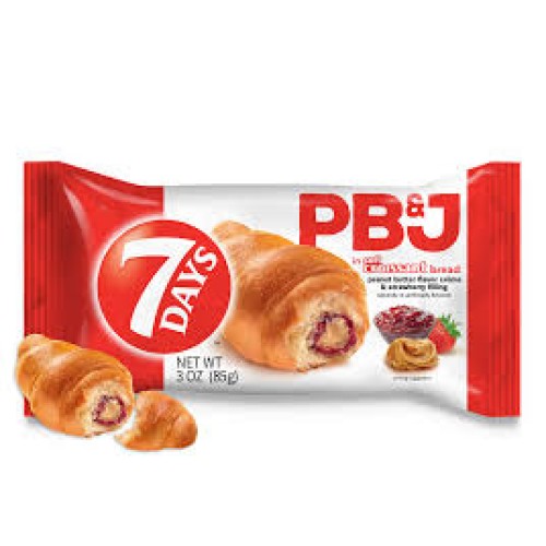 7 DAYS CROISSANT PBJ & STRAWBERRY