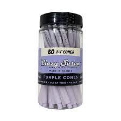 BLAZY SUSAN PURPLE CONES 1 1/4  50CT JAR