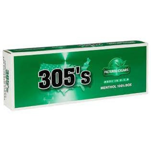 305 CIGAR MENTHOL BOX