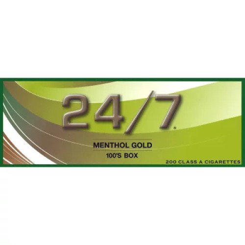 24/7 MENTHOL GOLD 100 BOX