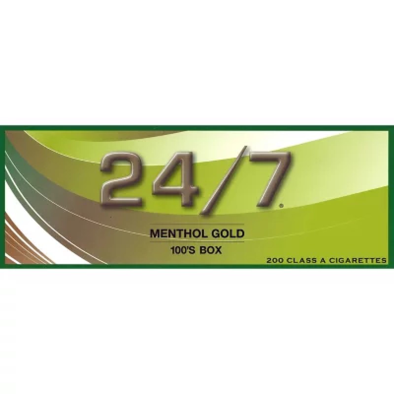 24/7 MENTHOL GOLD 100 BOX