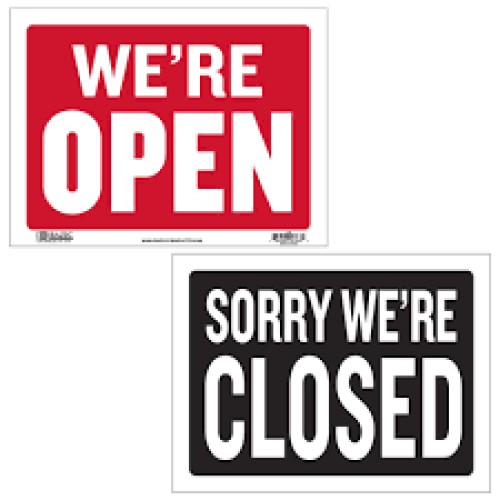 BAZIC OPEN / CLOSE SIGN