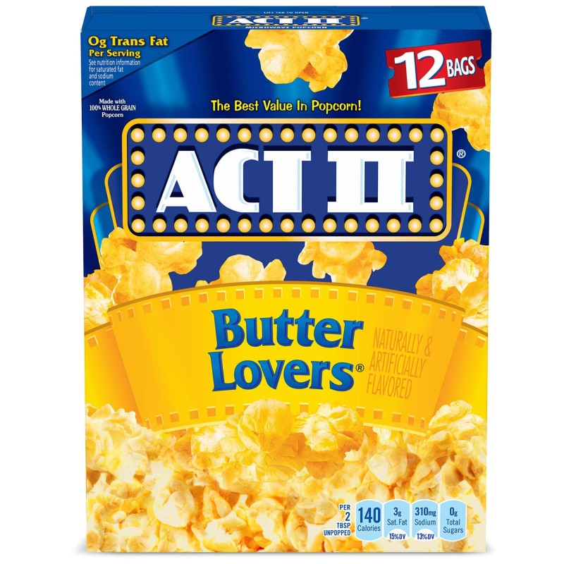 ACT II BUTTER LOVERS 18 CT