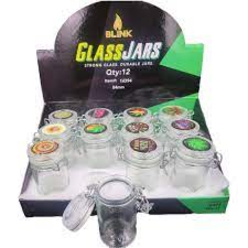 AIR TIGHT GLASS JAR WITH GLASS TOP 4GM