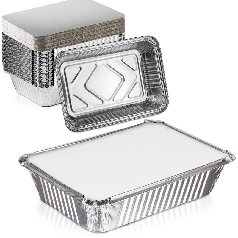 ALUMINUM PAN WITH BOARD LID