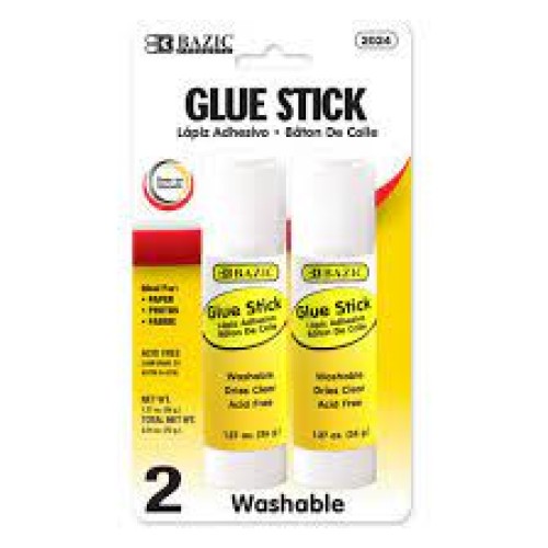 BAZIC 2PK GLUE STICK JUMBO