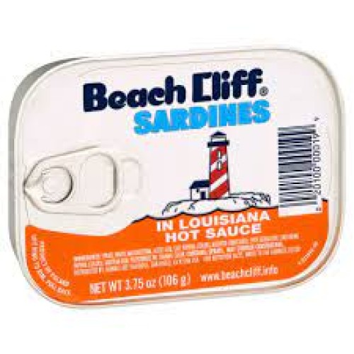 BEACH CLIFF SARDINES IN LOUISIANA HOT