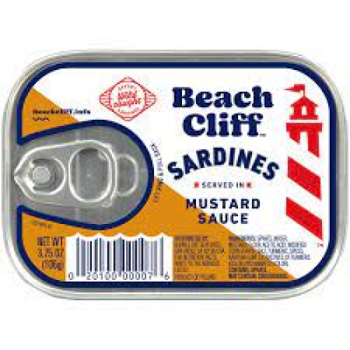 BEACH CLIFF SARDINES IN MUSTARD SAUCE