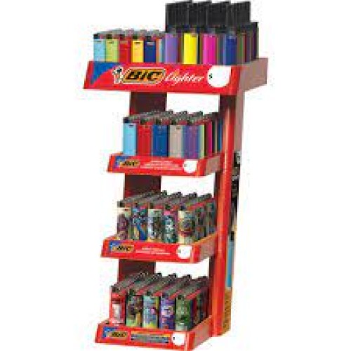 BIC LIGHTER 4 TIER DISPLY 206CT+16