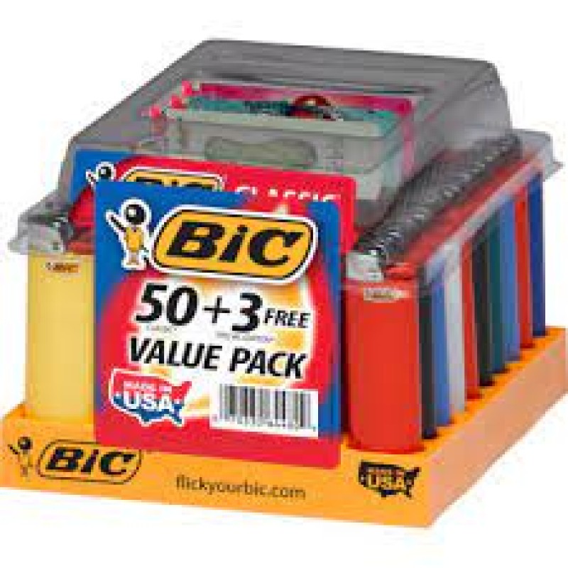 BIC LIGHTER LARGE 50CT 3