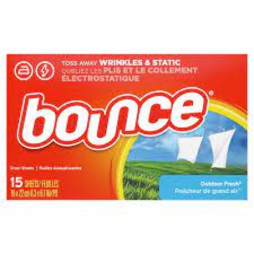 BOUNCE SHEETS 15 CT