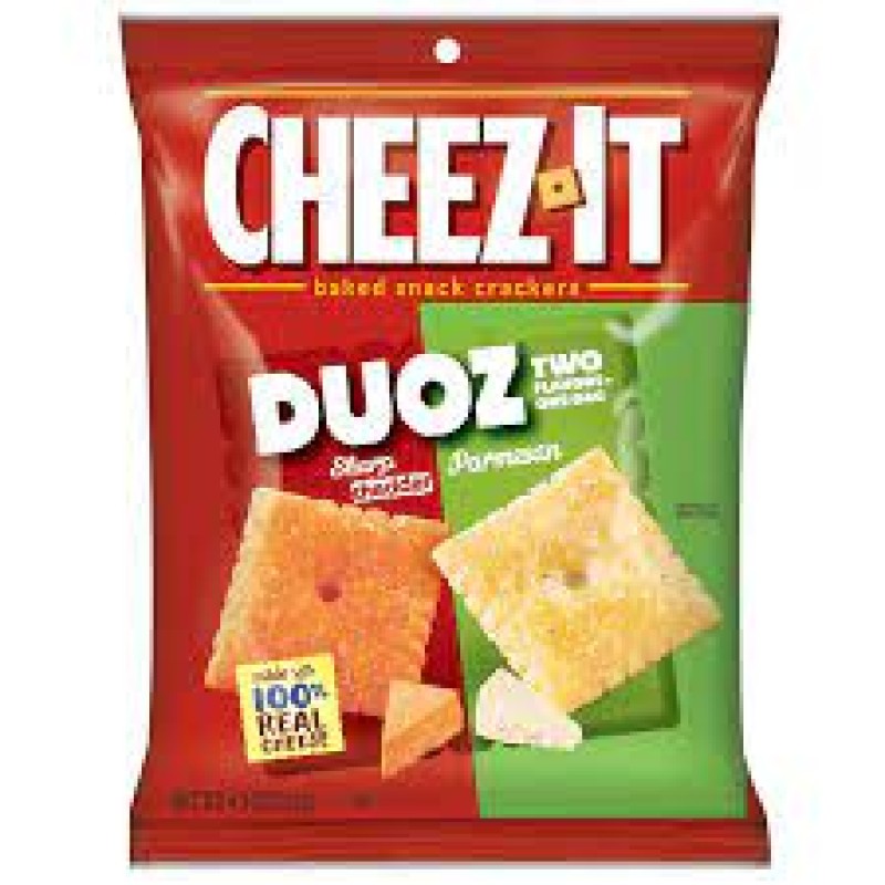 CHEEZ IT DUOZ CHEDDAR PARMESAN