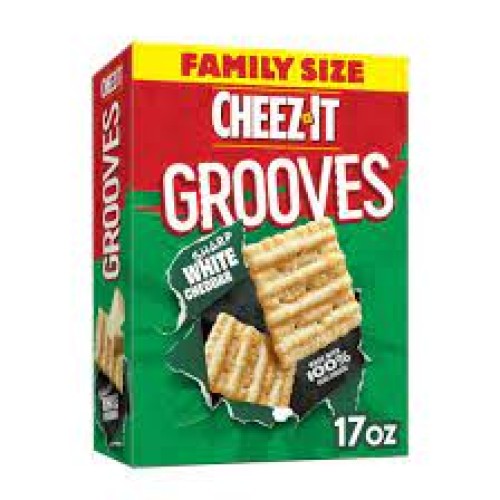 CHEEZ IT GROOVES SHARP WHITE CHEDDAR