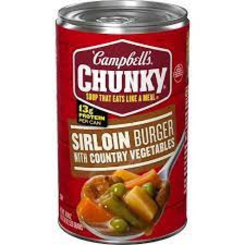 Campbells Chunky Sirloin Burger With Country Vegetables