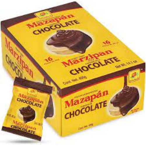 DE LA ROSA PEANUT CANDY MARZIPAN COVERED WITH CHOCOLATE