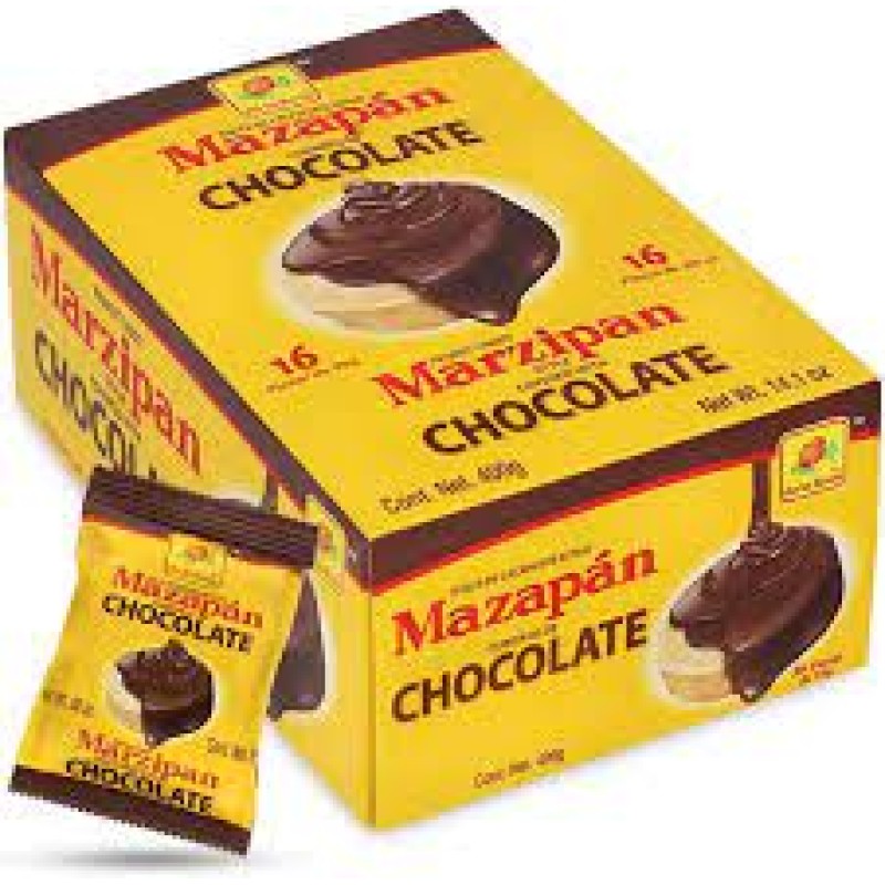 DE LA ROSA PEANUT CANDY MARZIPAN COVERED WITH CHOCOLATE