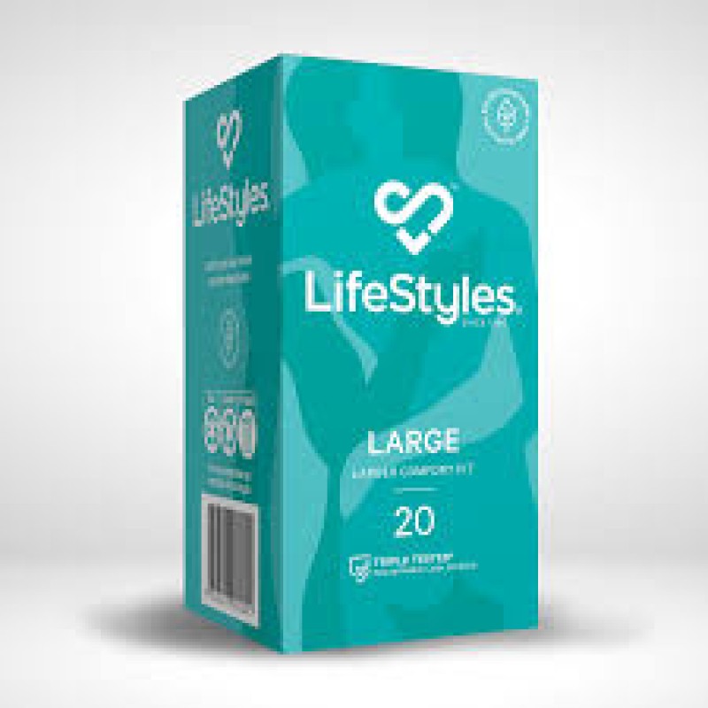 LIFE STYLES LARGE  6CT