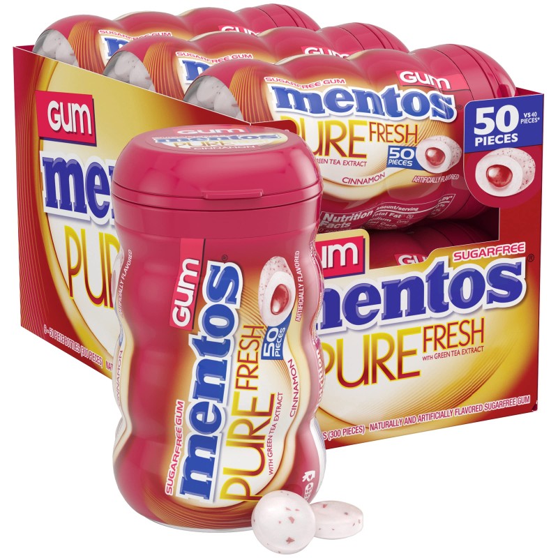 MENTOS GUM PURE CINNAMON  6BT