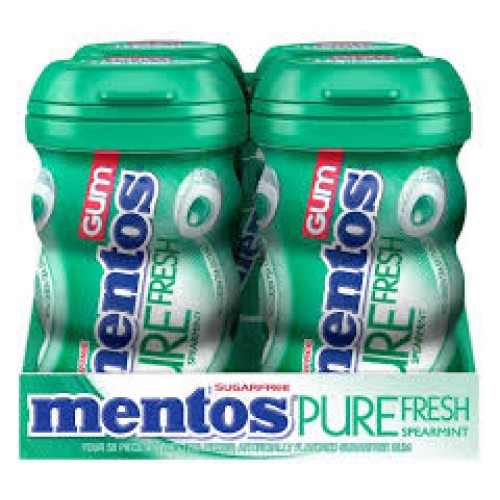 MENTOS GUM PURE SPEARMINT  GUM CUP 4CT