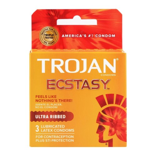 TROJAN ECSTASY ULTRA RIBBED