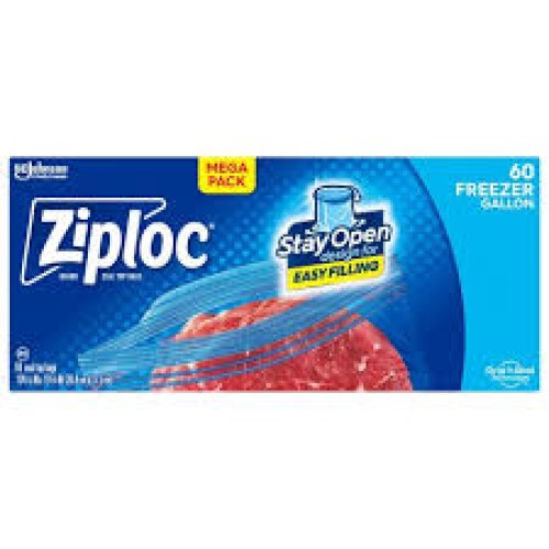 ZIPLOC FREEZER GALLON BAG GRIP N SEAL